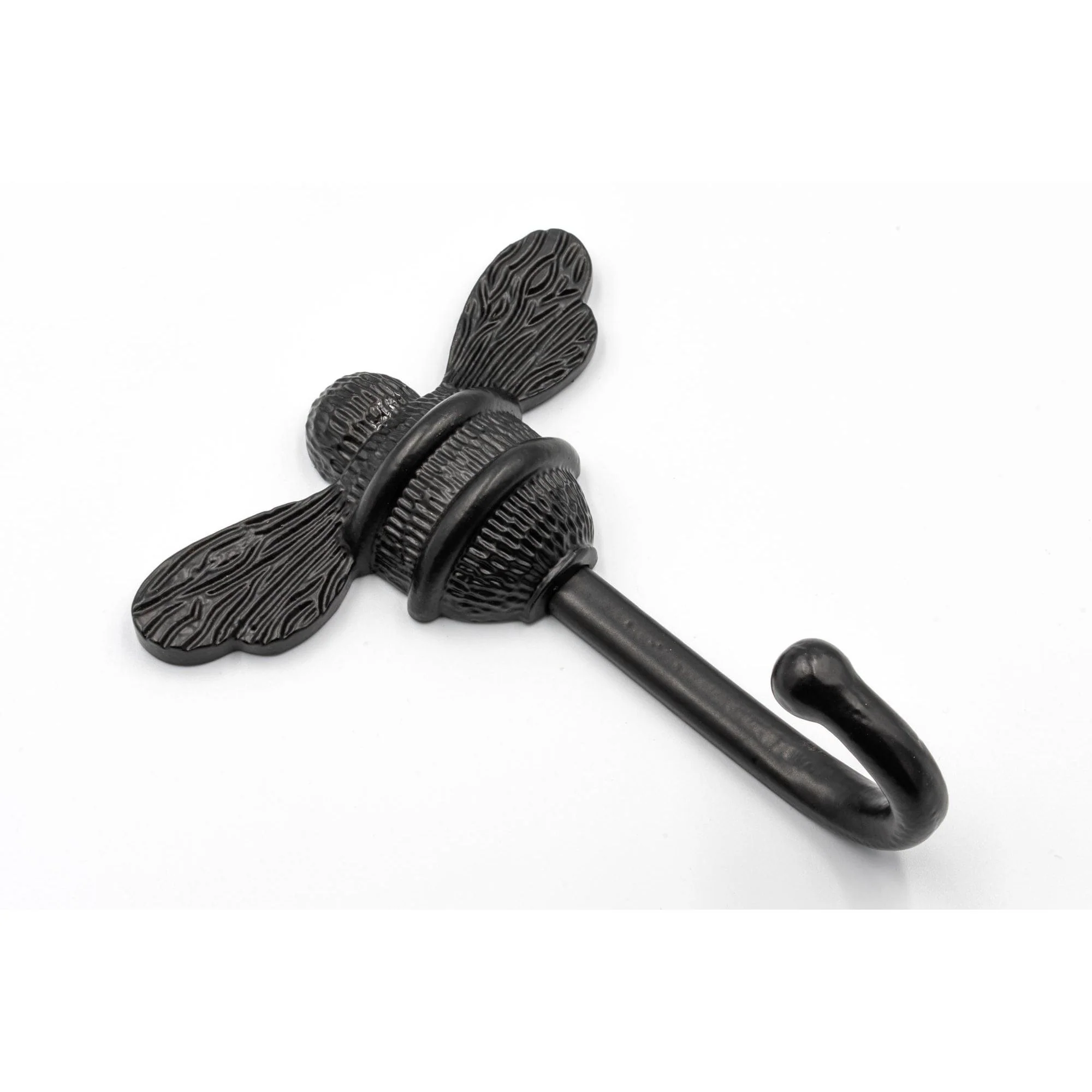 Brass bee Coat Hook - Black Finish - Iron - Image 2