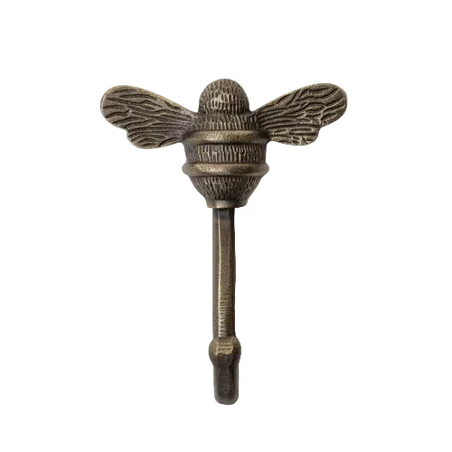 Brass bee Coat Hook - Heritage Finish - Iron