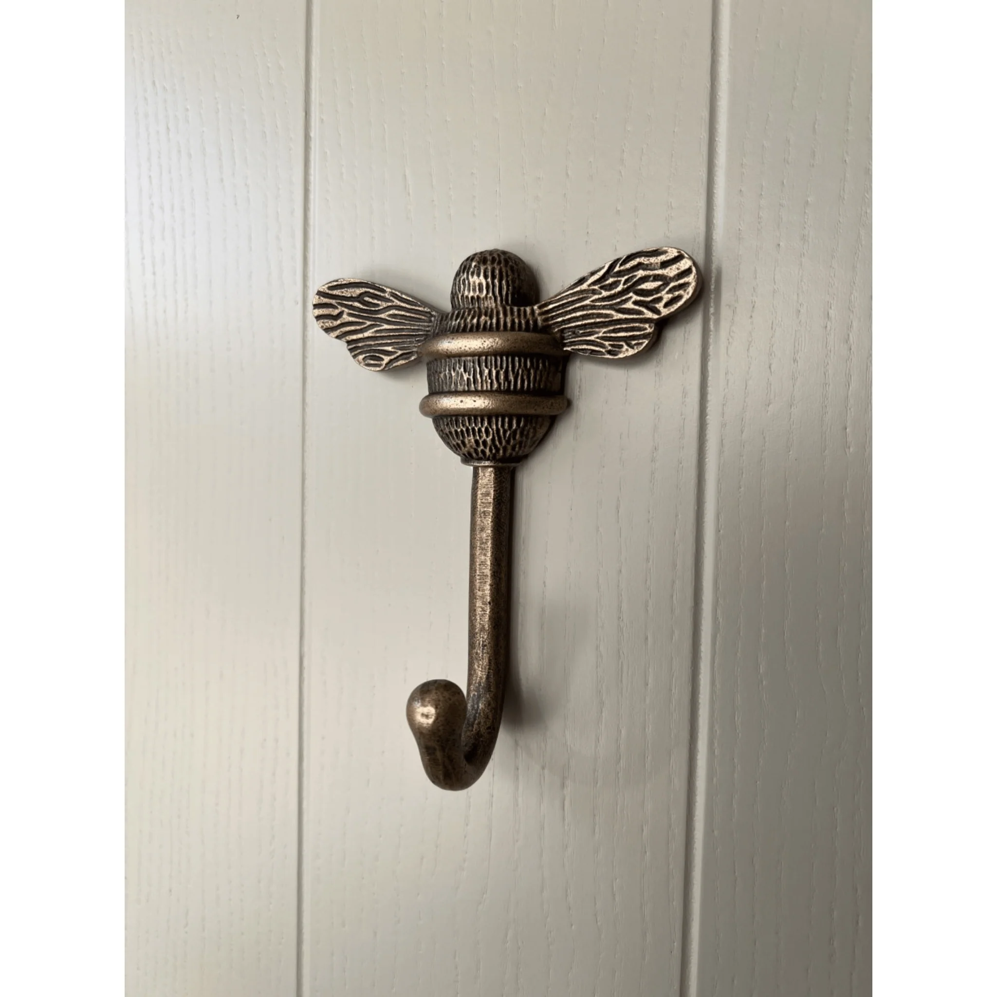 Brass bee Coat Hook - Heritage Finish - Iron - Image 4