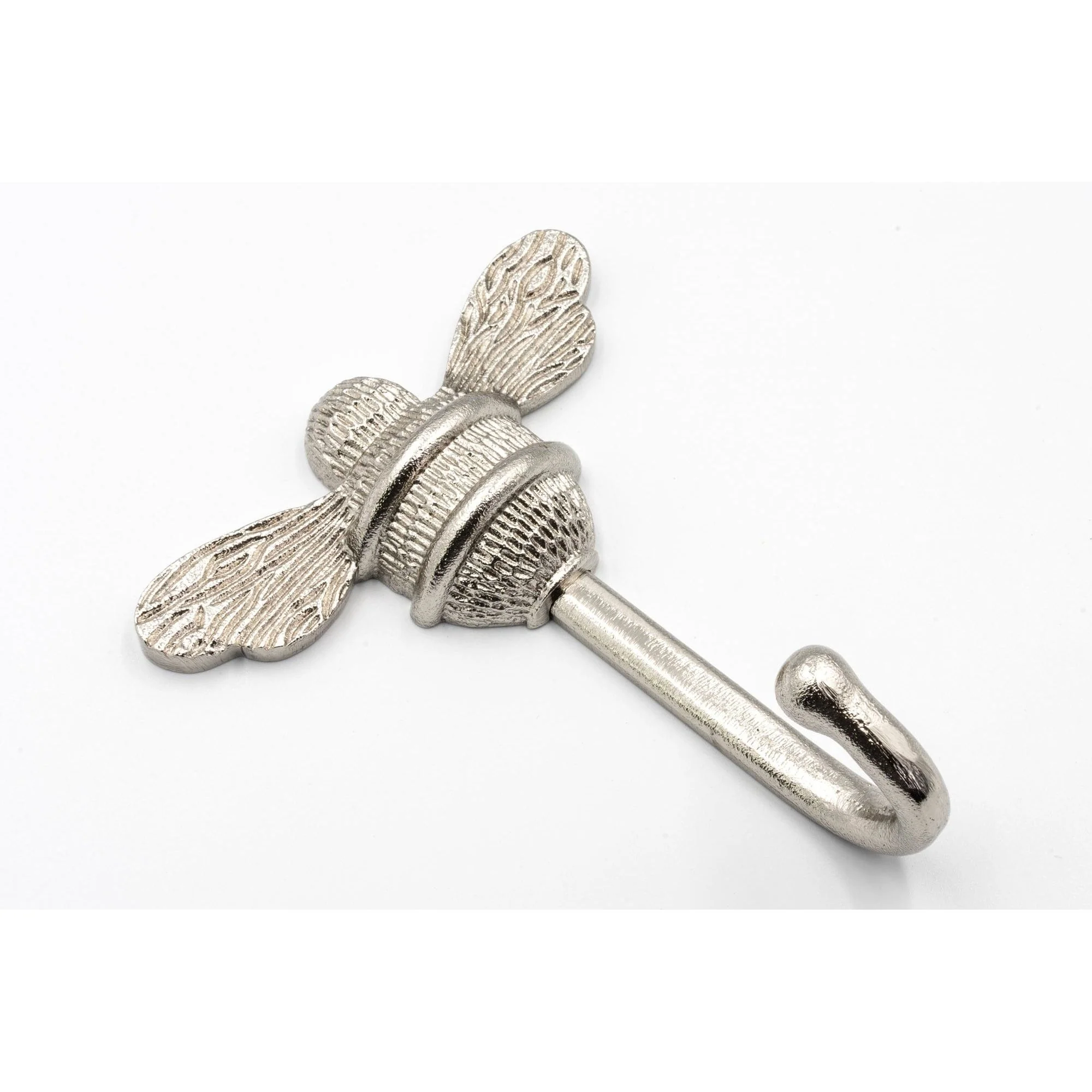 Brass bee Coat Hook - Nickel Finish - Iron - Image 2