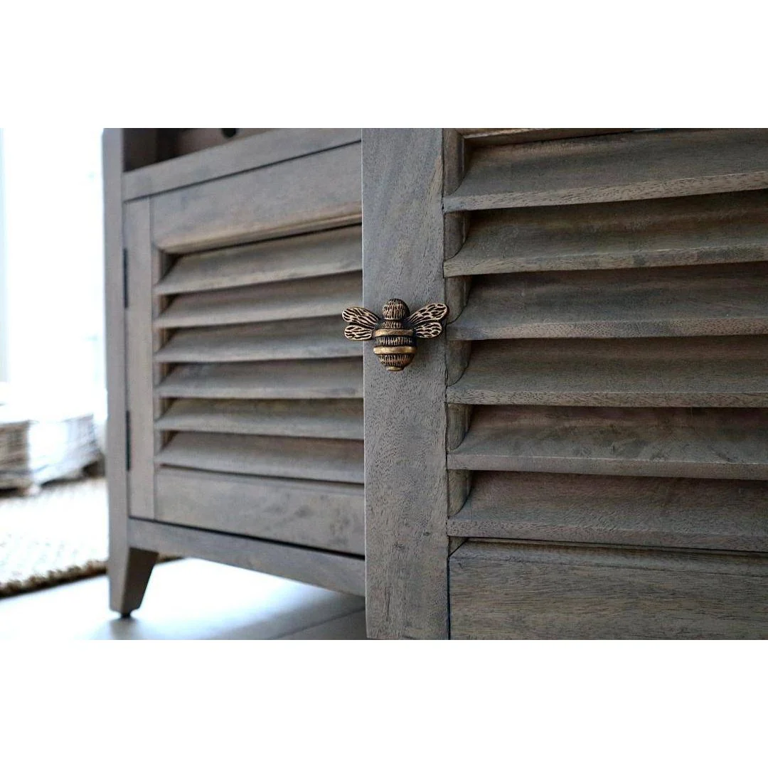 Brass Bee Drawer Cabinet Knob - Heritage Finish - Image 12