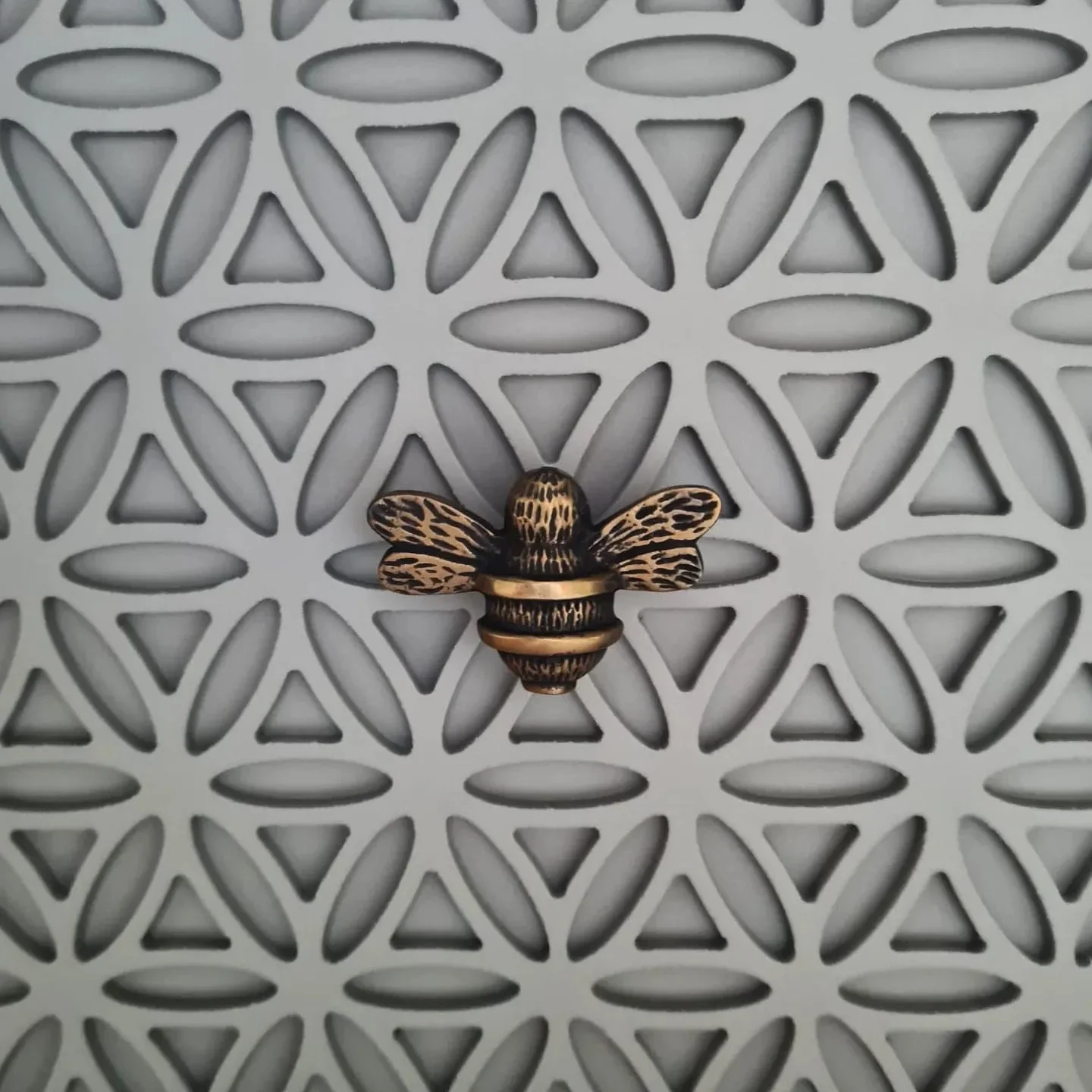 Brass Bee Drawer Cabinet Knob - Heritage Finish - Image 4