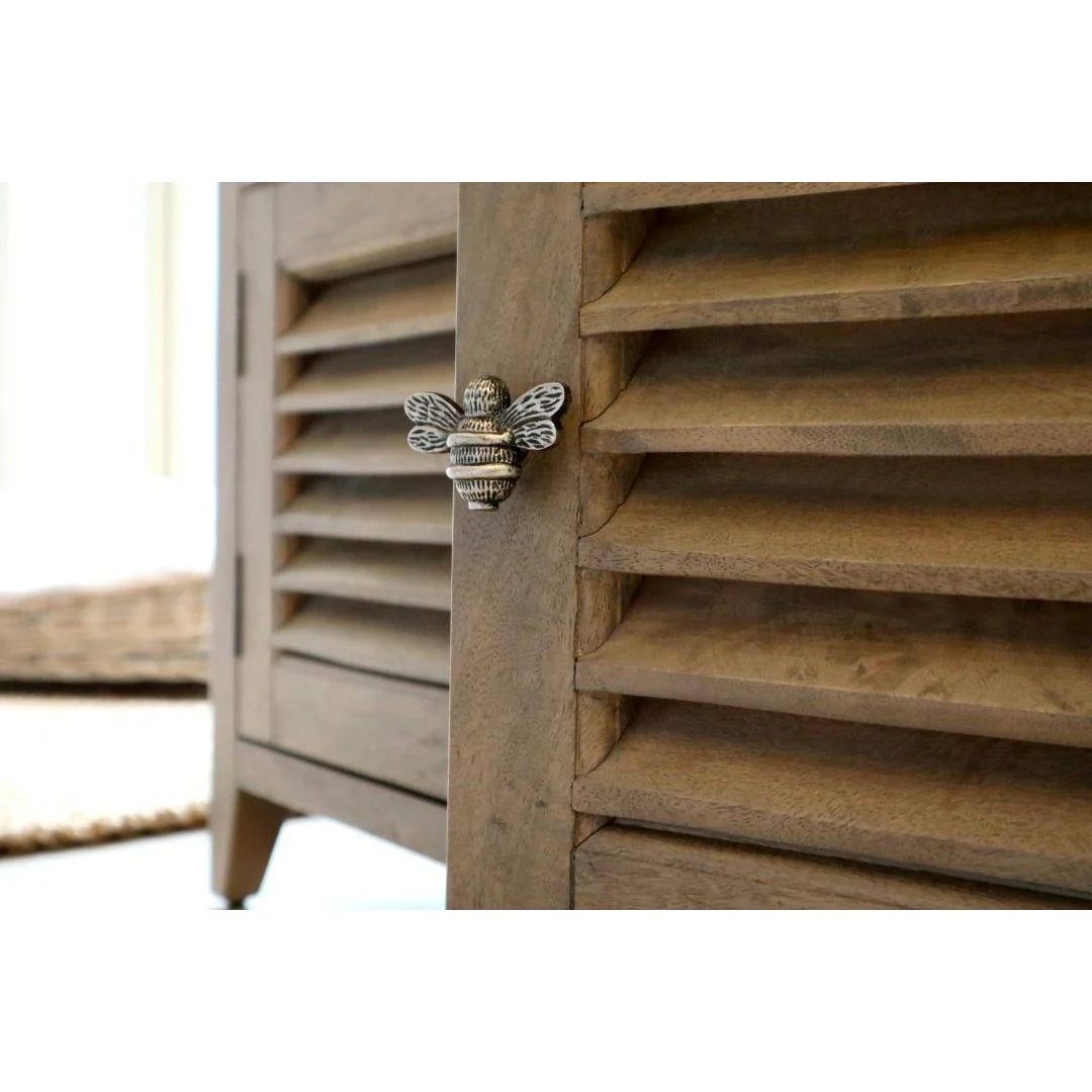 Brass Bee Drawer Cabinet Knob - Pewter Finish - Image 7