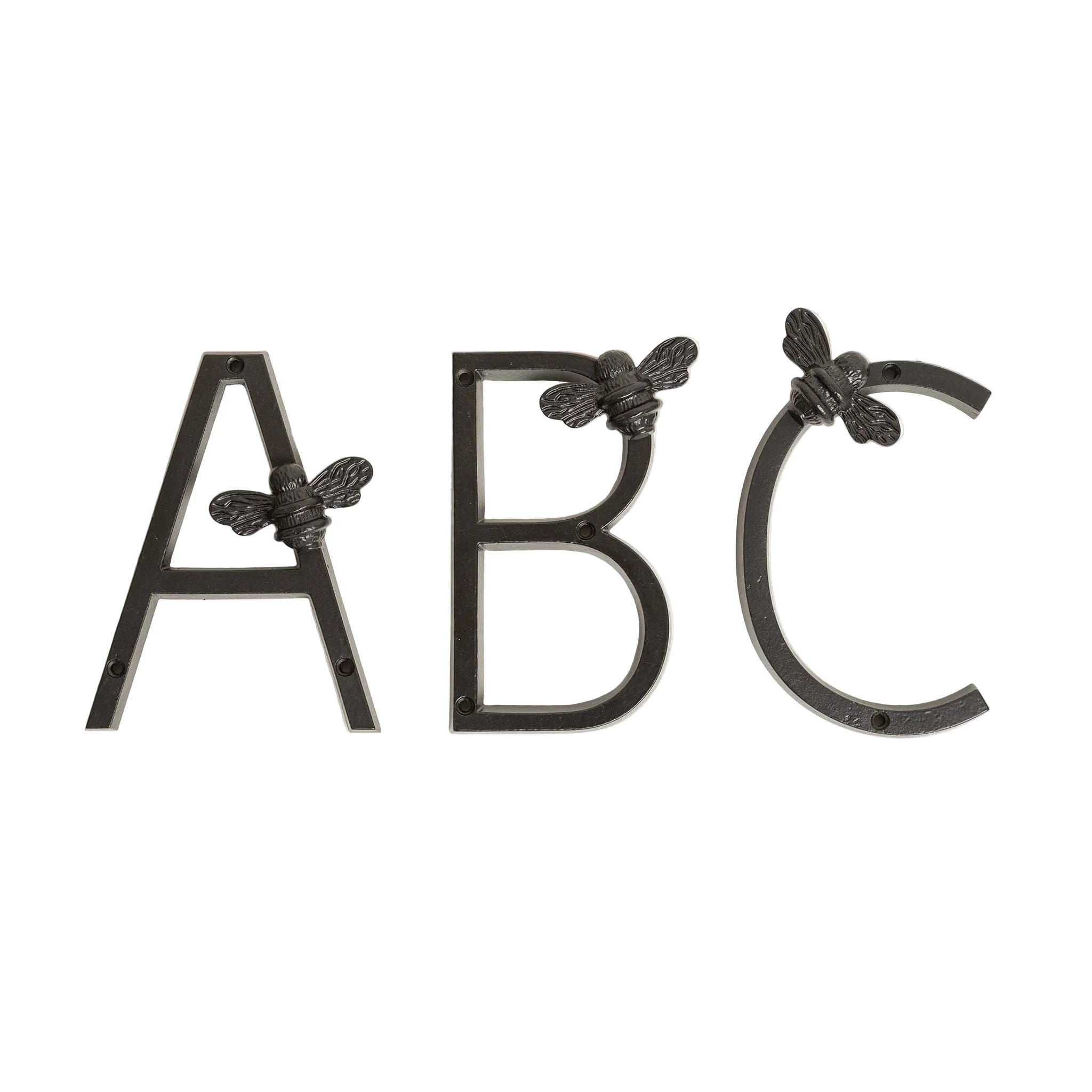 Brass bee Premium House Letters with Bee - 5 Inch - Image 2