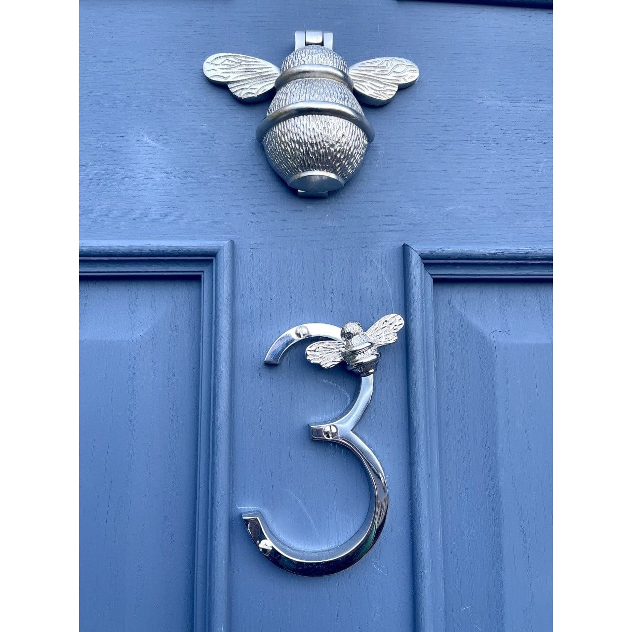 Brass bee Premium House Numbers with Bee in Nickel Finish 0-9 - 5 Inch - Image 21