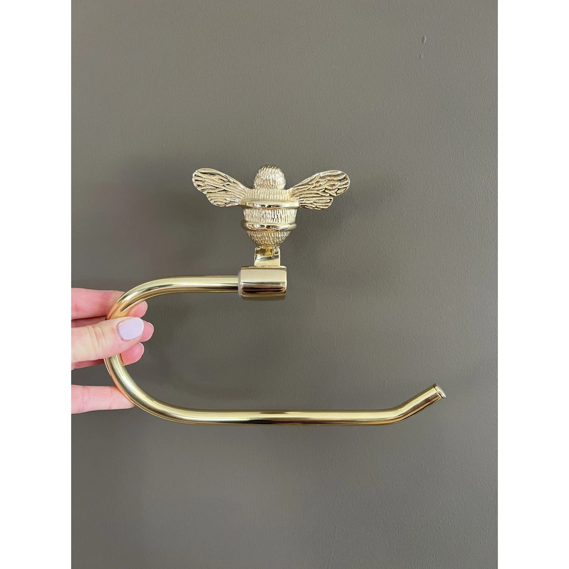 Brass bee Toilet Roll Holder - Image 5