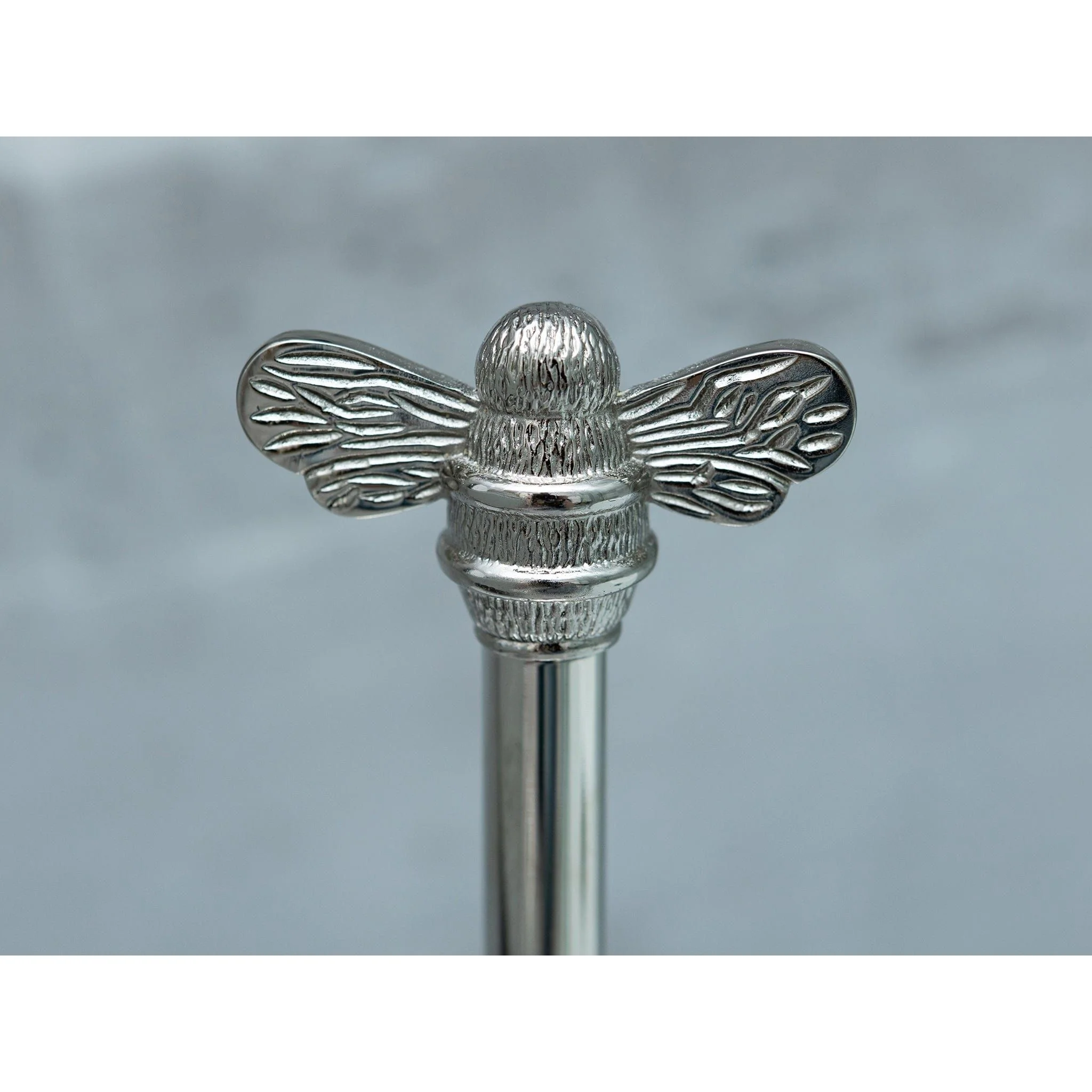 Brass bee Toilet Roll stand with 3 bee - Image 3