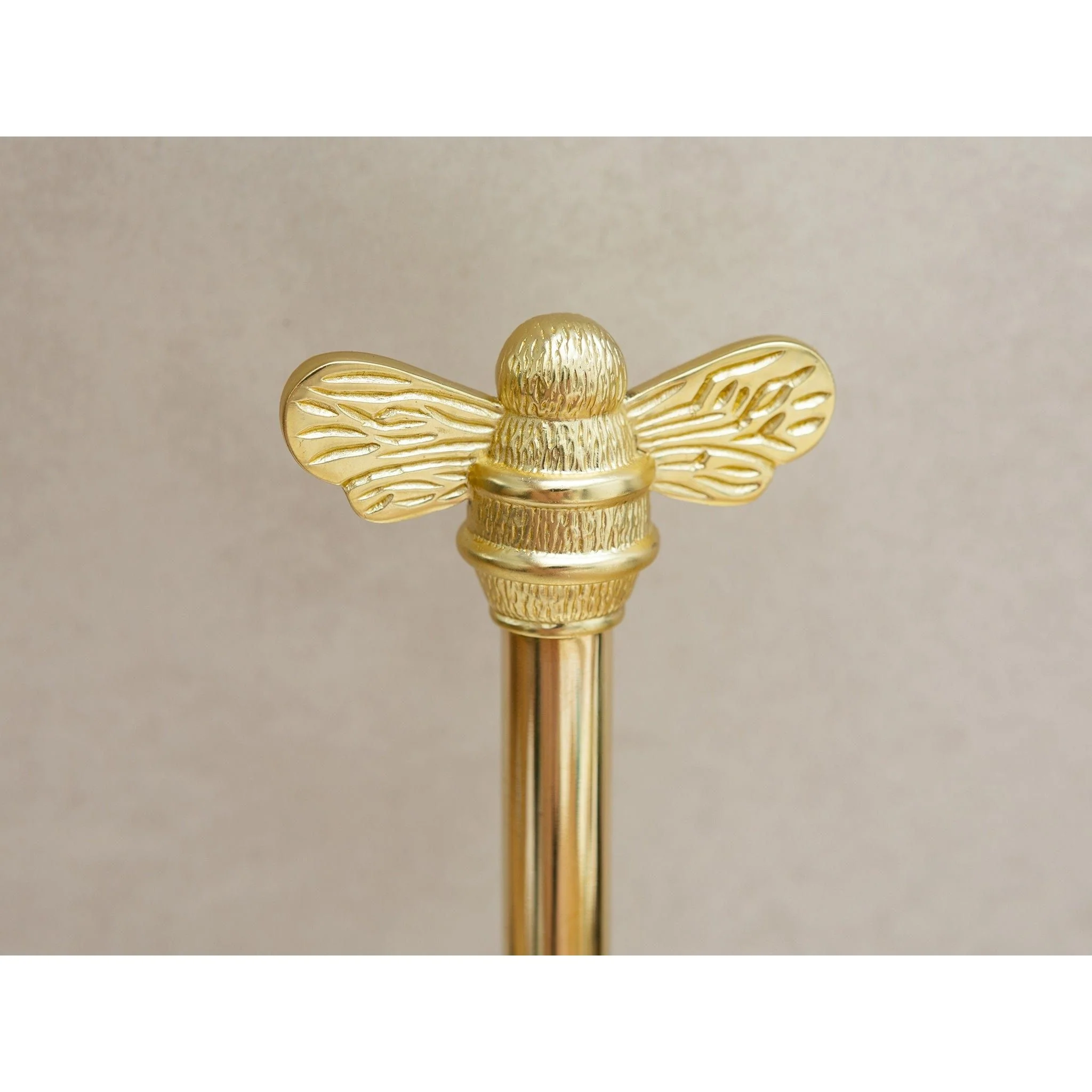 Brass bee Toilet Roll stand with 3 bee - Image 5