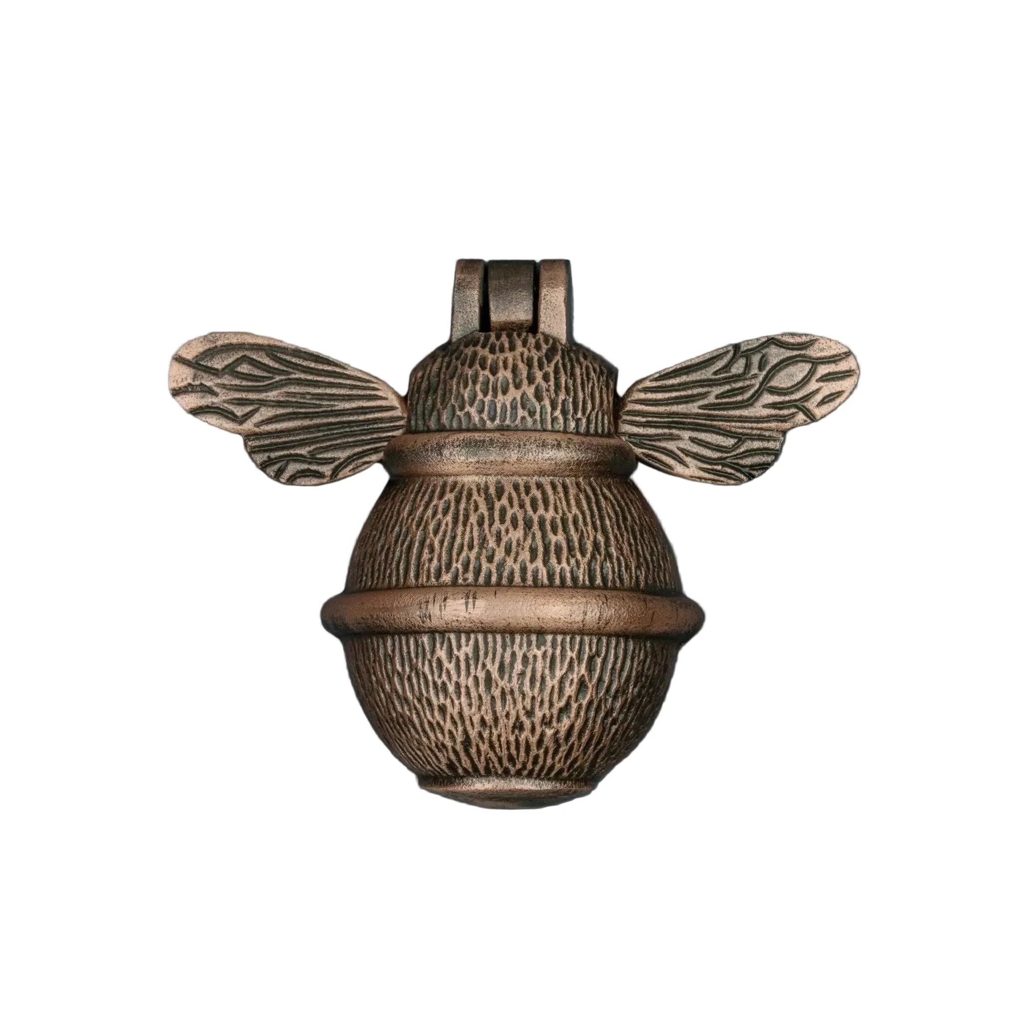 Brass Bumble Bee Door Knocker - Antique Copper Finish