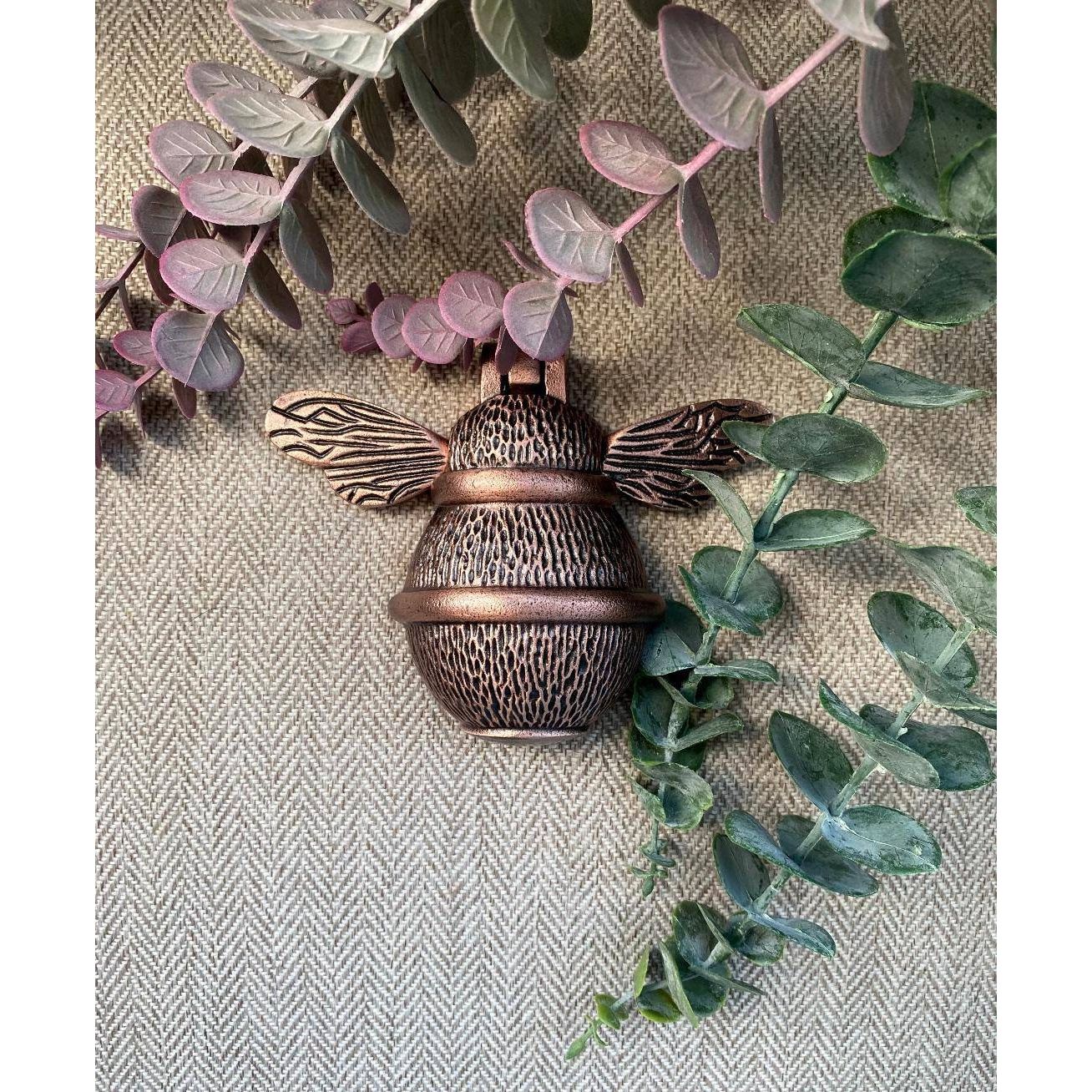 Brass Bumble Bee Door Knocker - Antique Copper Finish - Image 6