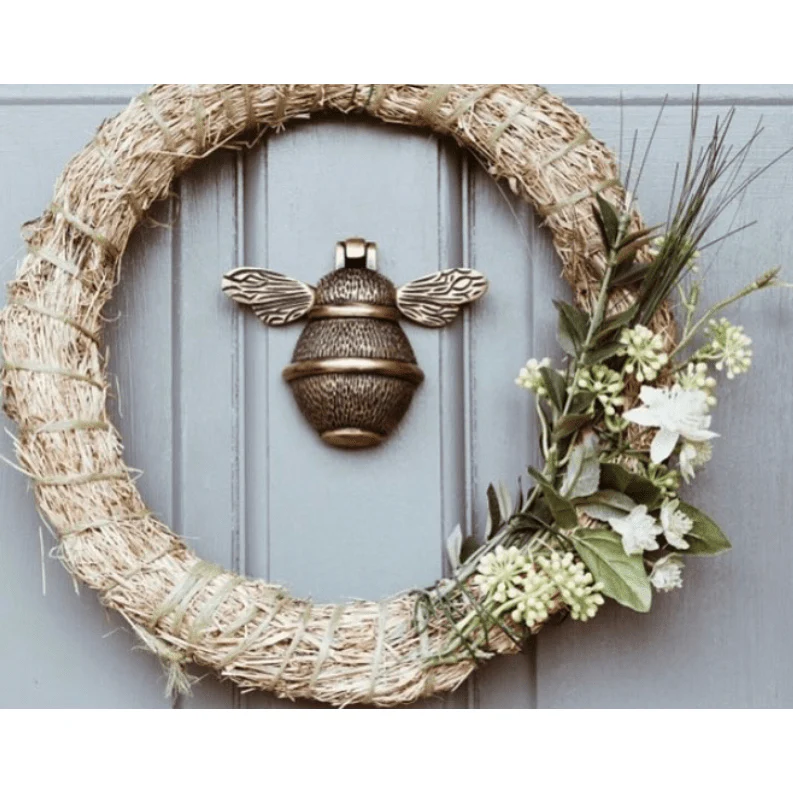 Brass Bumble Bee Door Knocker - Heritage Finish - Image 5