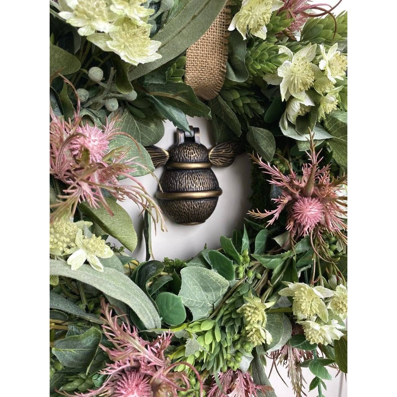 Brass Bumble Bee Door Knocker - Heritage Finish - Image 7