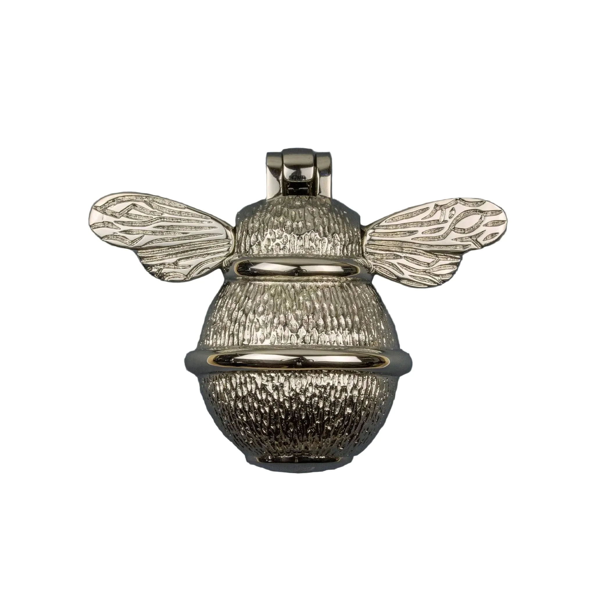 Brass Bumble Bee Door Knocker - Nickel Finish