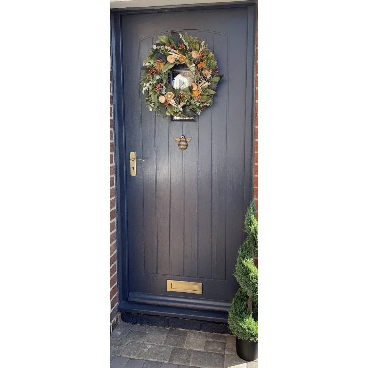 Brass Bumble Bee Door Knocker - Pewter Finish - Image 9