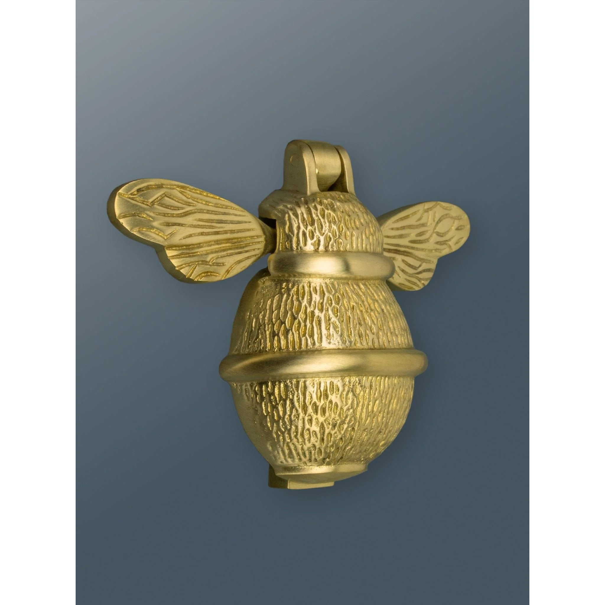 Brass Bumble Bee Door Knocker - Satin Brass Finish - Image 2