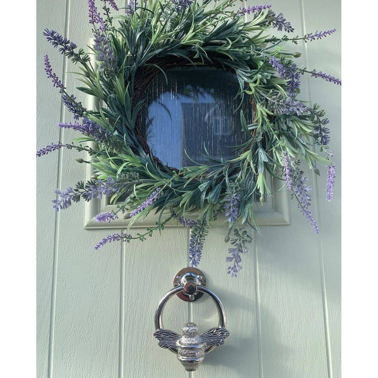 Brass Bumble Bee Ring Door Knocker - Nickel Finish - Image 21