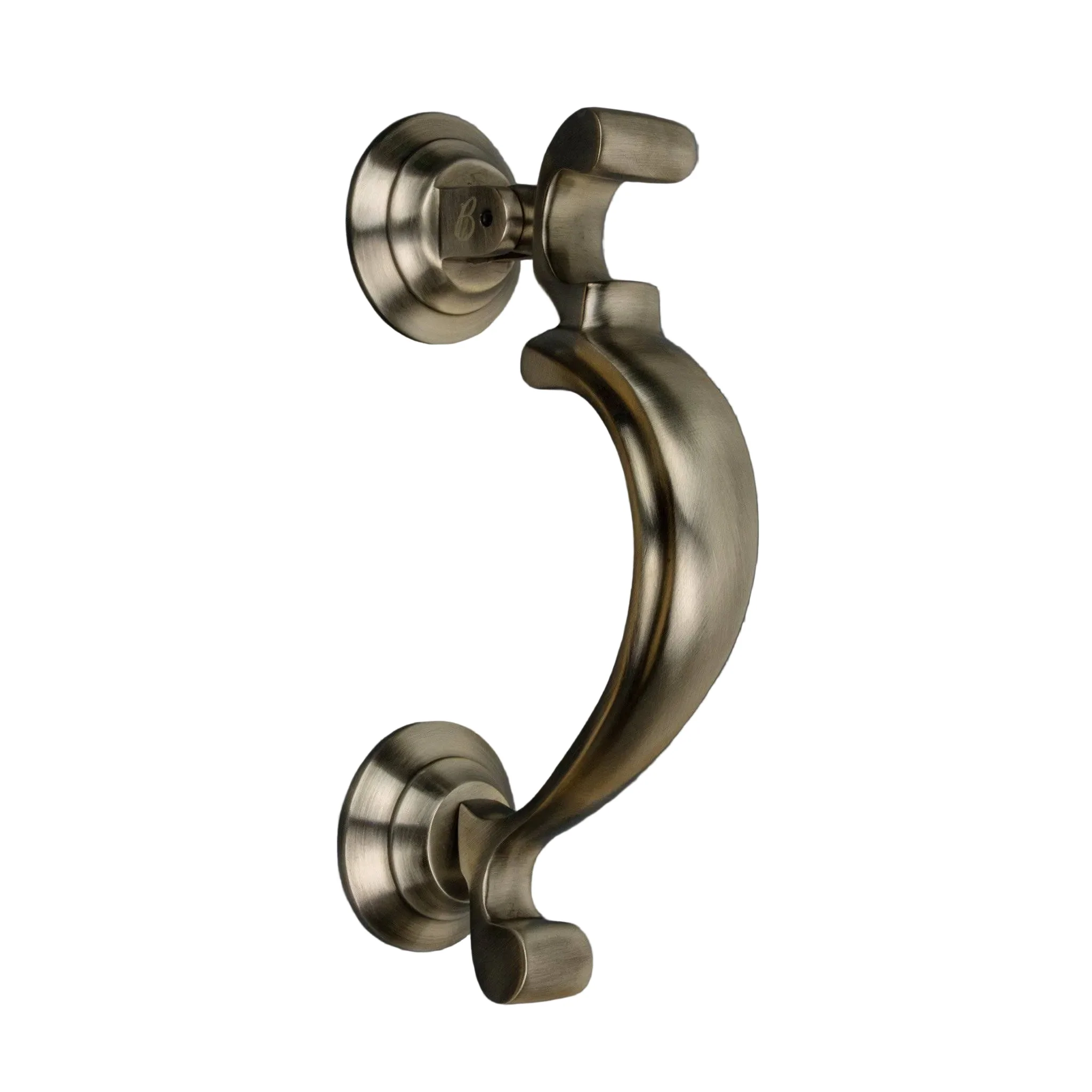 Brass Doctors Door Knocker - Pewter Finish