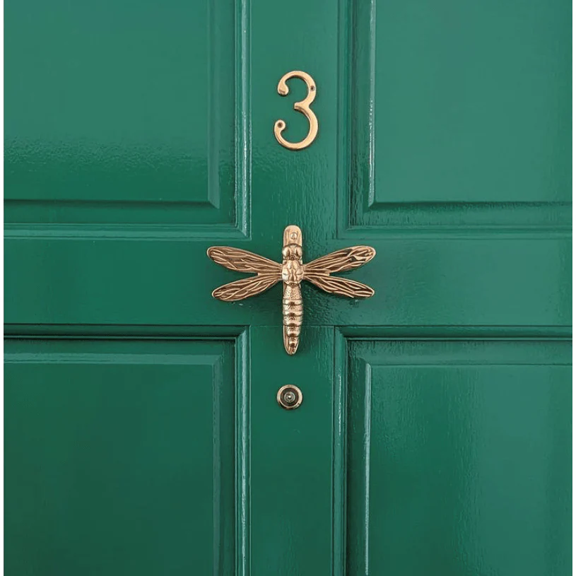 Brass Dragonfly Door Knocker - Brass Finish - Image 4