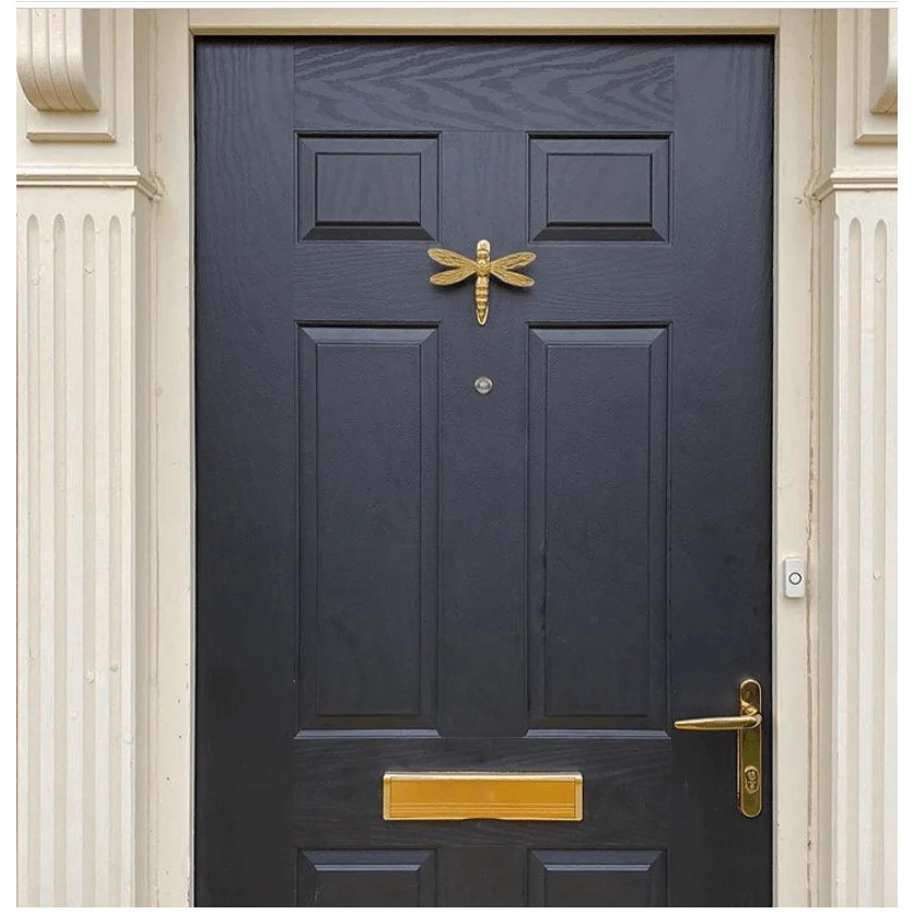 Brass Dragonfly Door Knocker - Brass Finish - Image 6