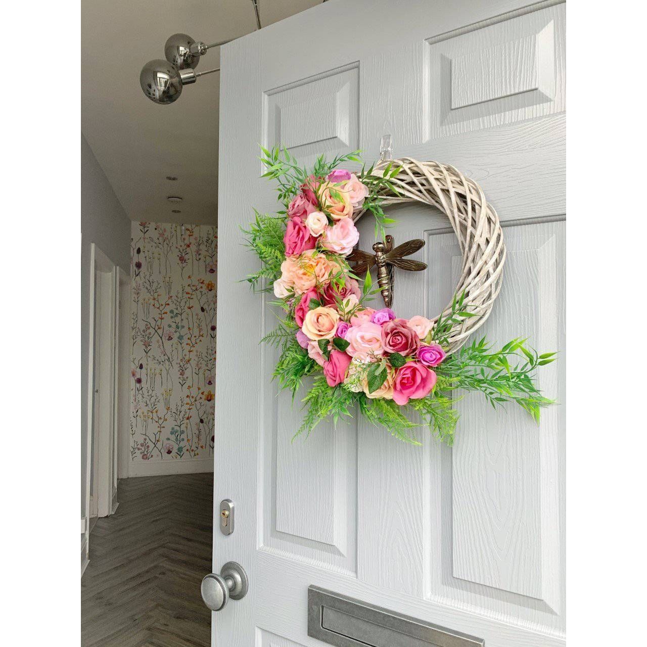 Brass Dragonfly Door Knocker - Pewter Finish - Image 7