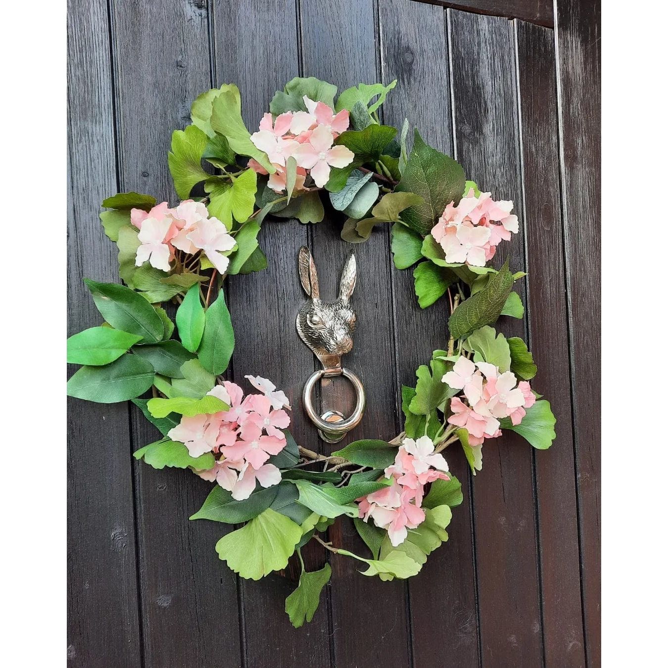 Brass Hare Door Knocker - Nickel Finish - Image 9