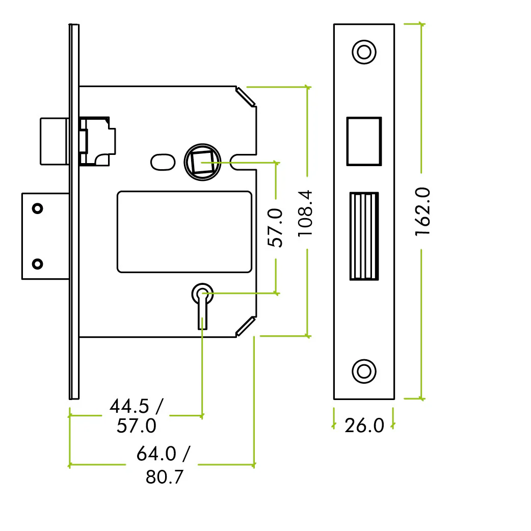 British Standard 5 Lever Sashlock – Keyed Alike - Image 6