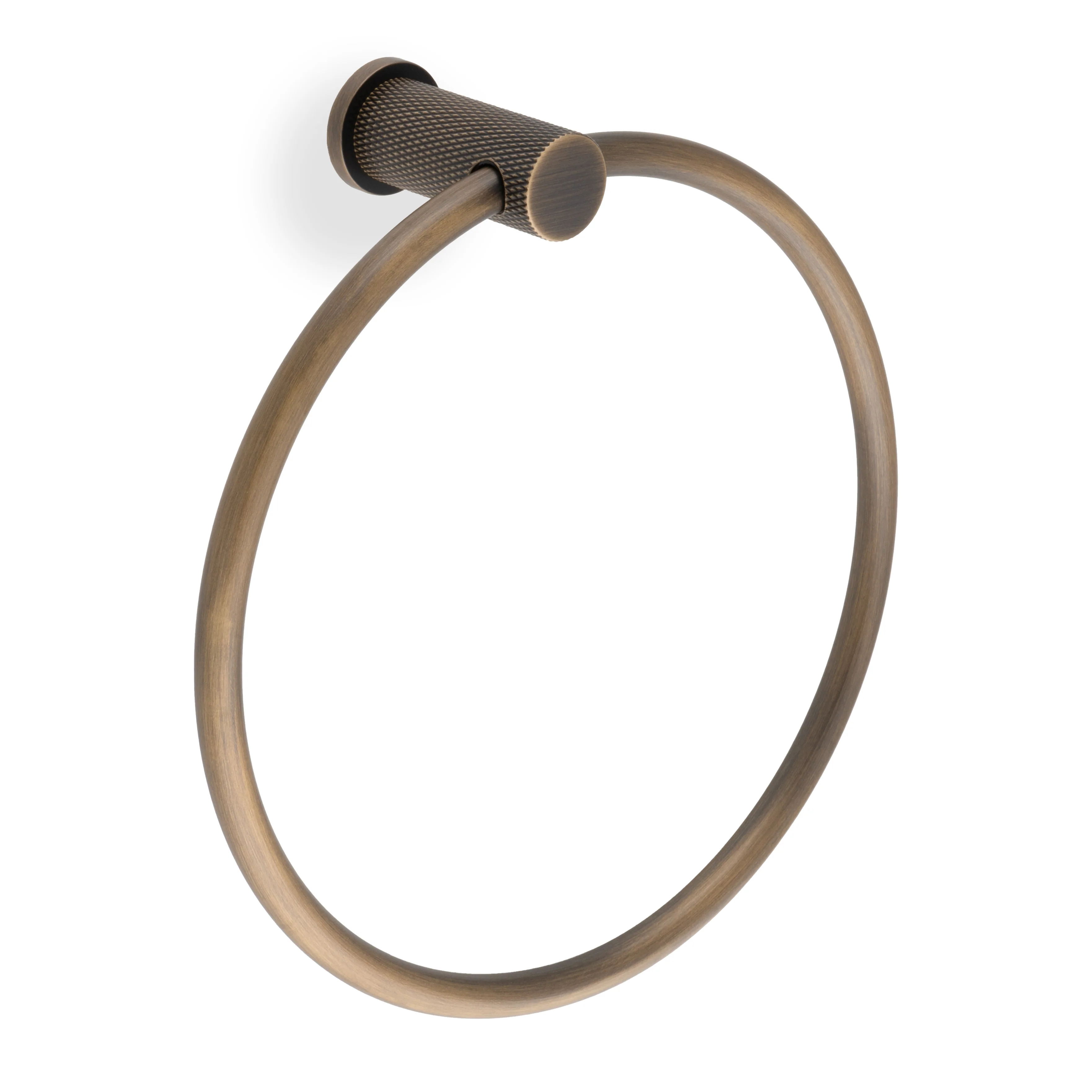 Brunel Diamond Knurled Towel Ring - Image 5