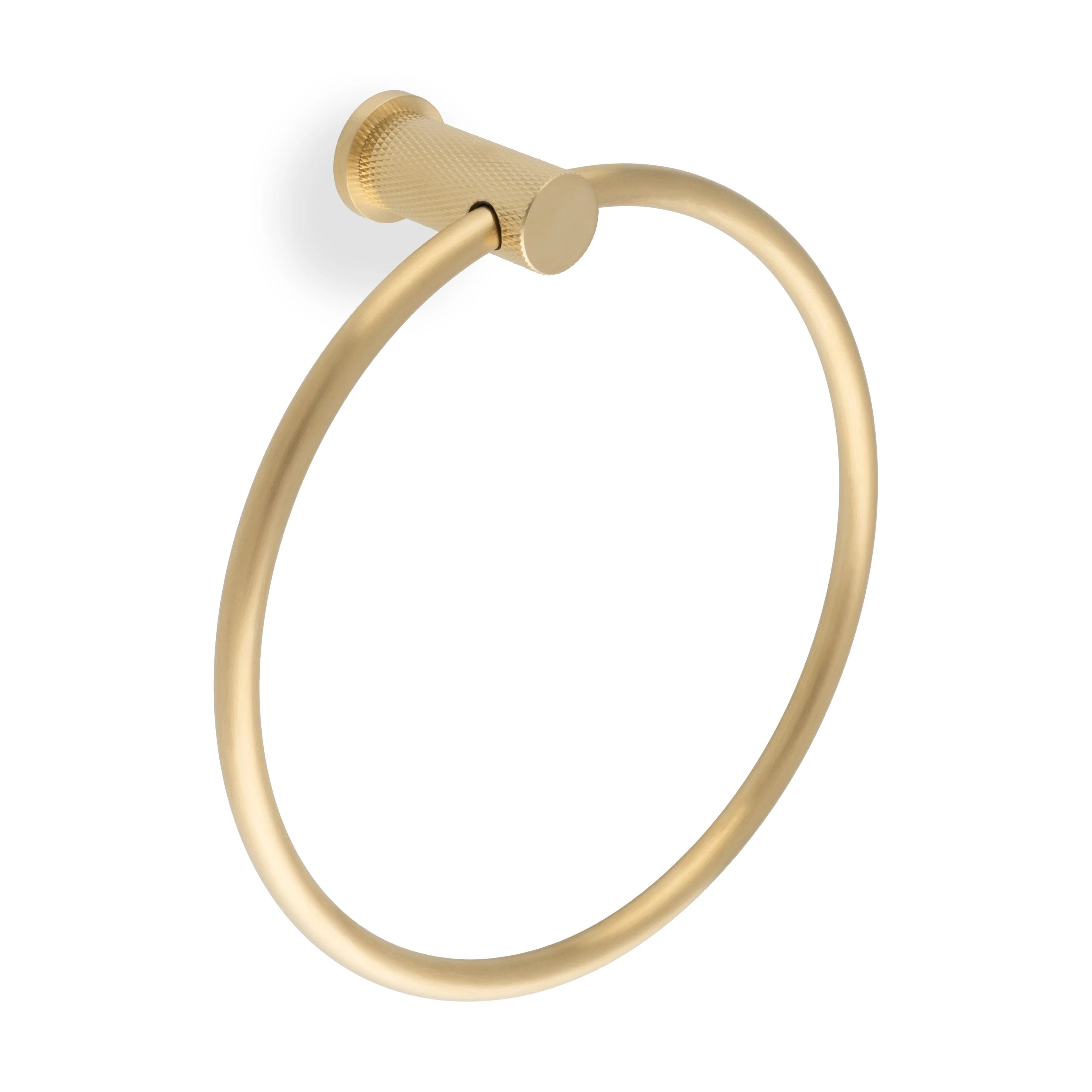 Brunel Diamond Knurled Towel Ring - Image 8