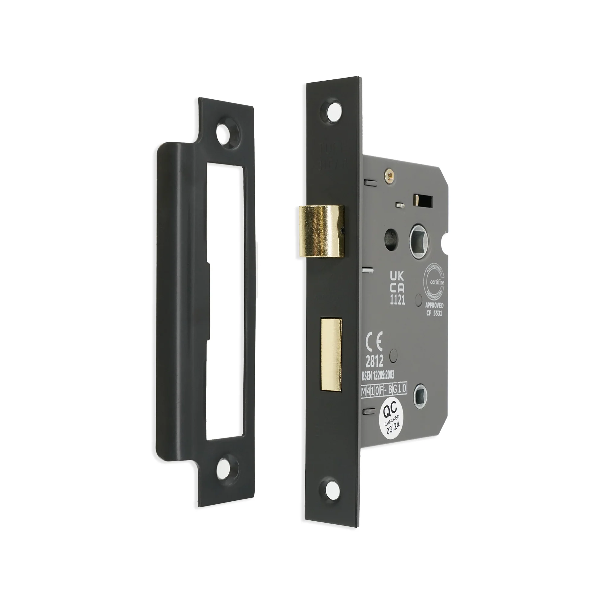CE 3 Lever Bathroom Lock – FD60 Fire Rated - Image 8