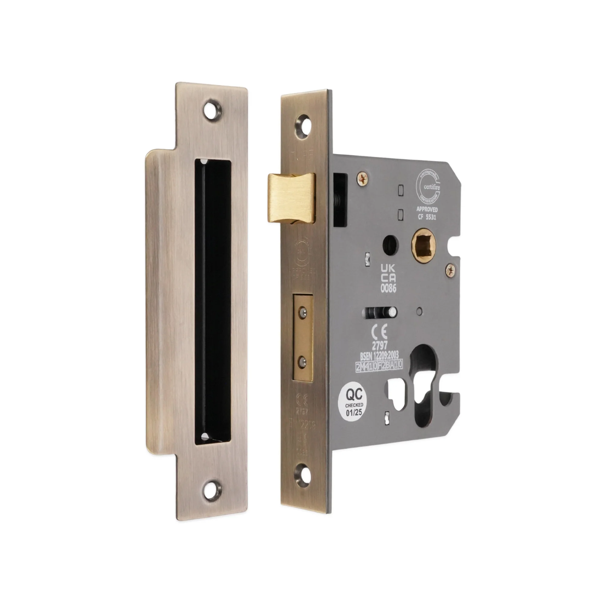 CE Euro Profile Mortice Sash Lock - Image 8