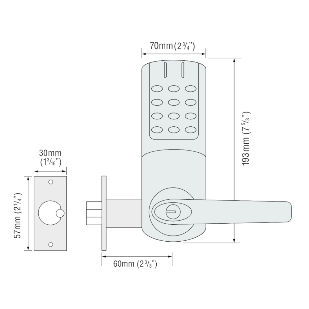 CODELOCKS CL5010 Battery Operated Digital Lock - Image 7