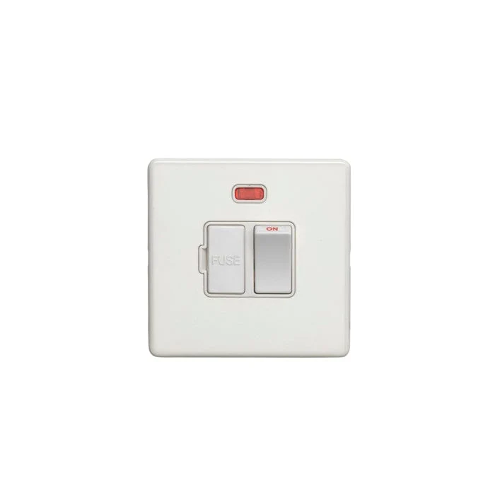 Concealed 3mm Switched Fuse Spur - Matt White - Image 2