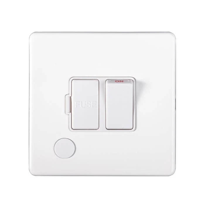Concealed 3mm Switched Fuse Spur - Matt White - Image 3