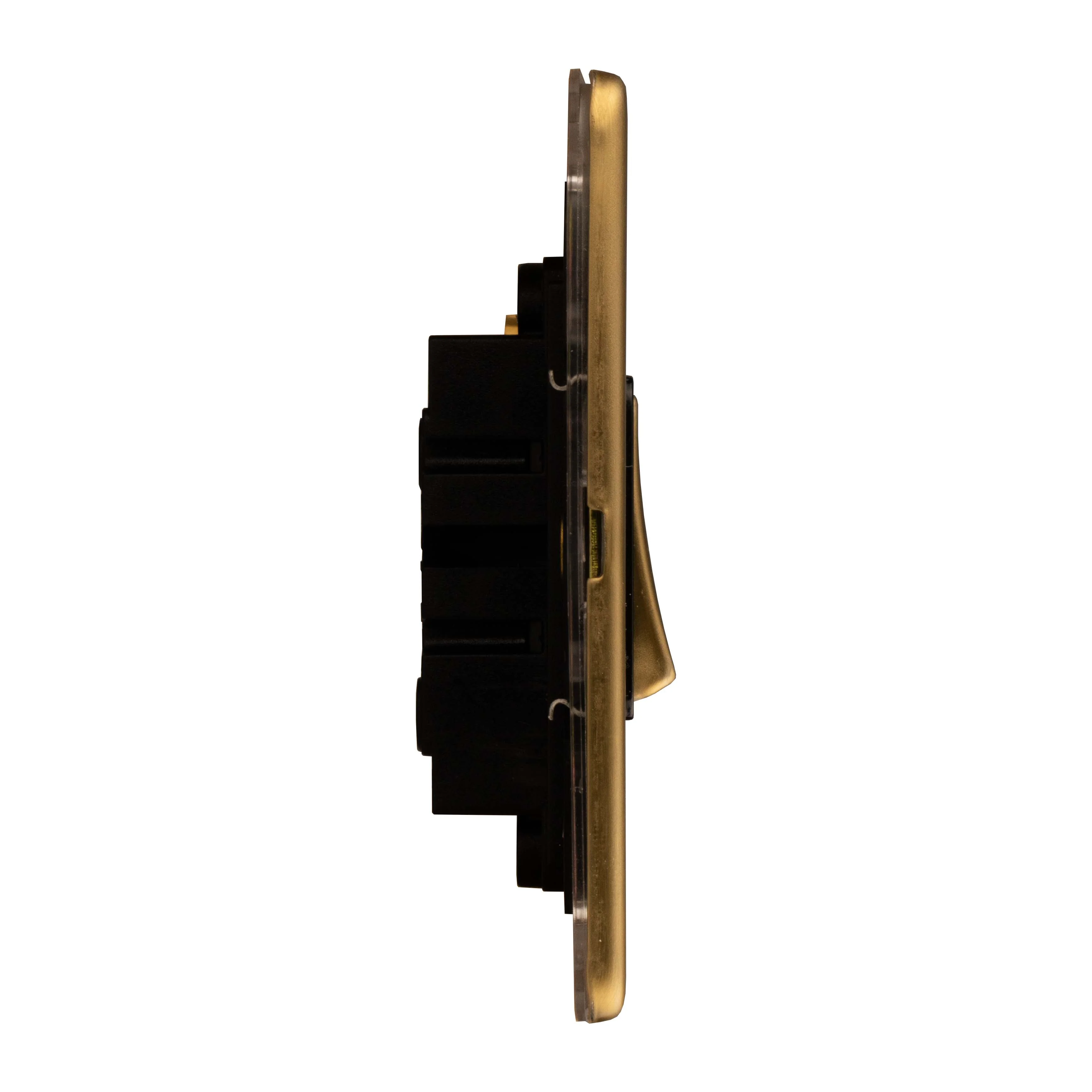 Concealed 3mm 3 Gang 2Way Switch - Satin Brass - Image 6