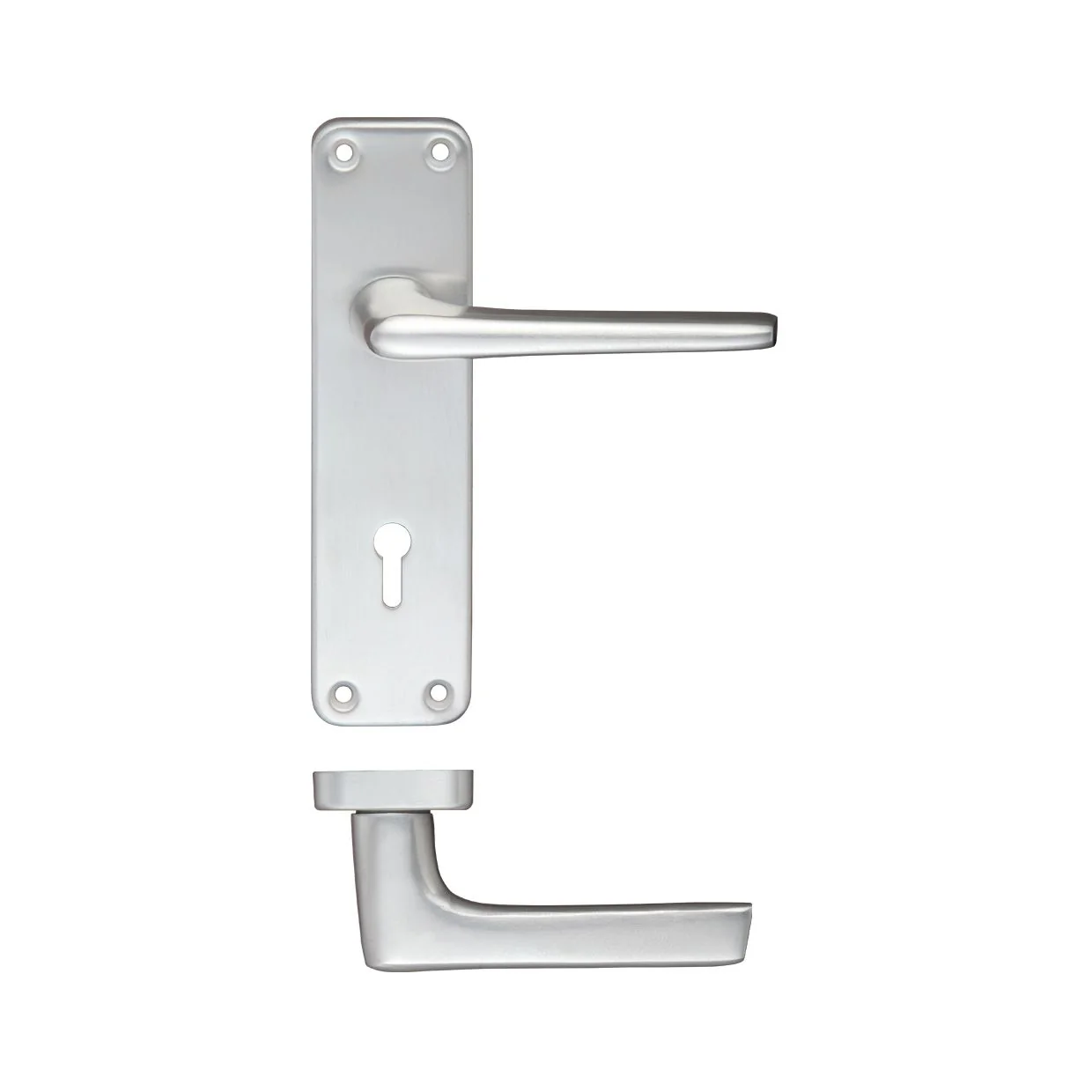 Contract Aluminium Lever on Lock Backplate - Image 2