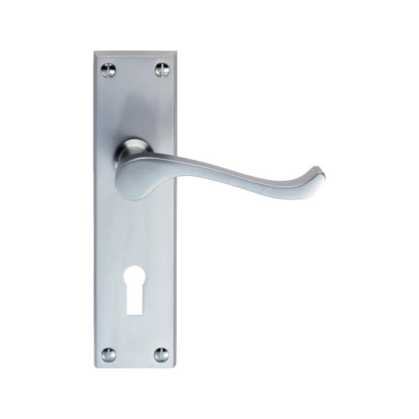 Contract Victorian Scroll Lever on Backplate - Image 13