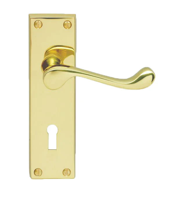 Contract Victorian Scroll Lever on Backplate - Image 5