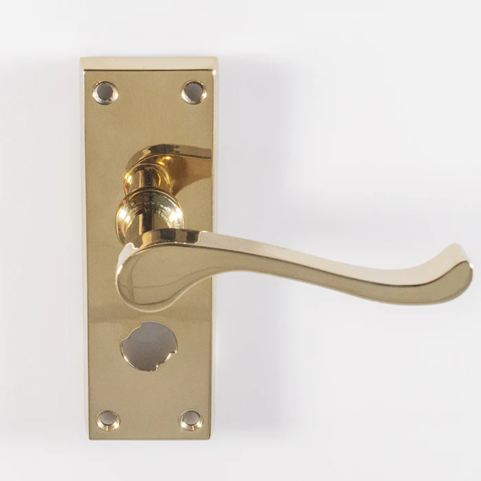 Contract Victorian Scroll Lever on Backplate - Image 6