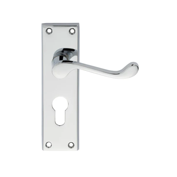 Contract Victorian Scroll Lever on Backplate - Image 8