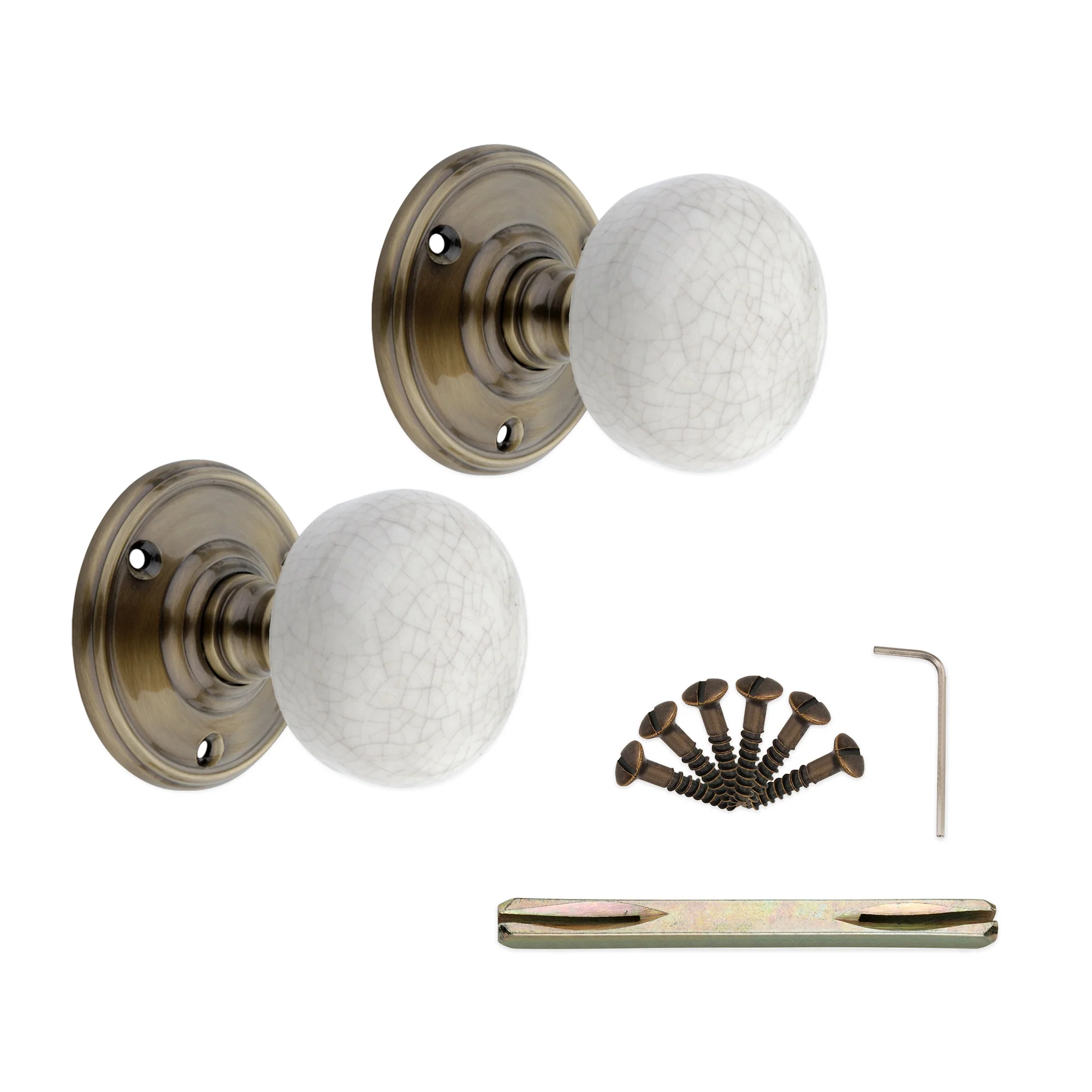 Crackled Porcelain Mortice Door Knob - Image 6