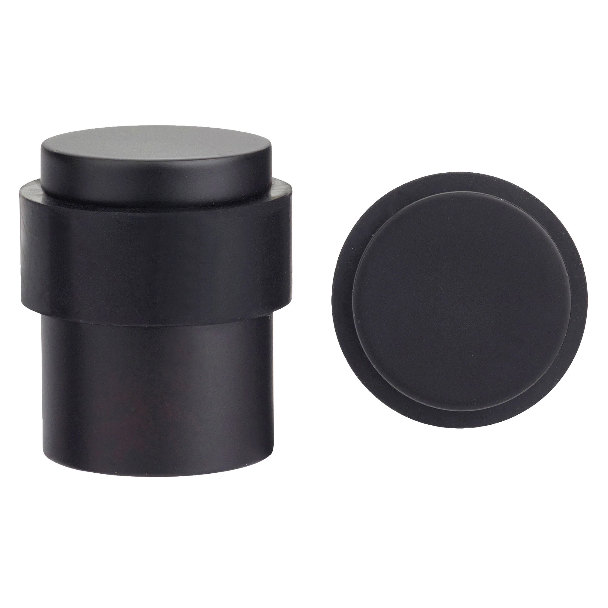 Door Stop Floor Mounted - Round Collar - Flat Top - Image 3