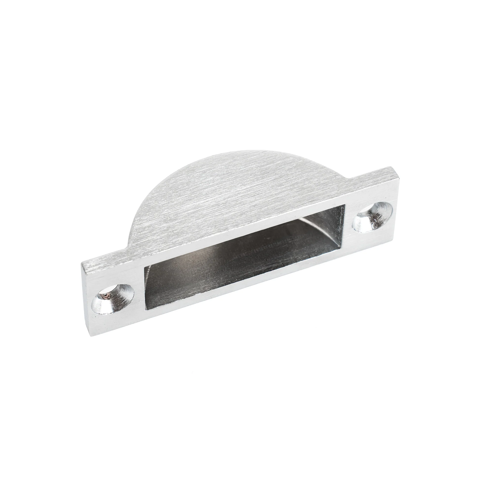 62x19mm Easy Clean Socket t/s ZAS Flush Bolts - c/w Fixings, Satin Chrome Finish - Image 2