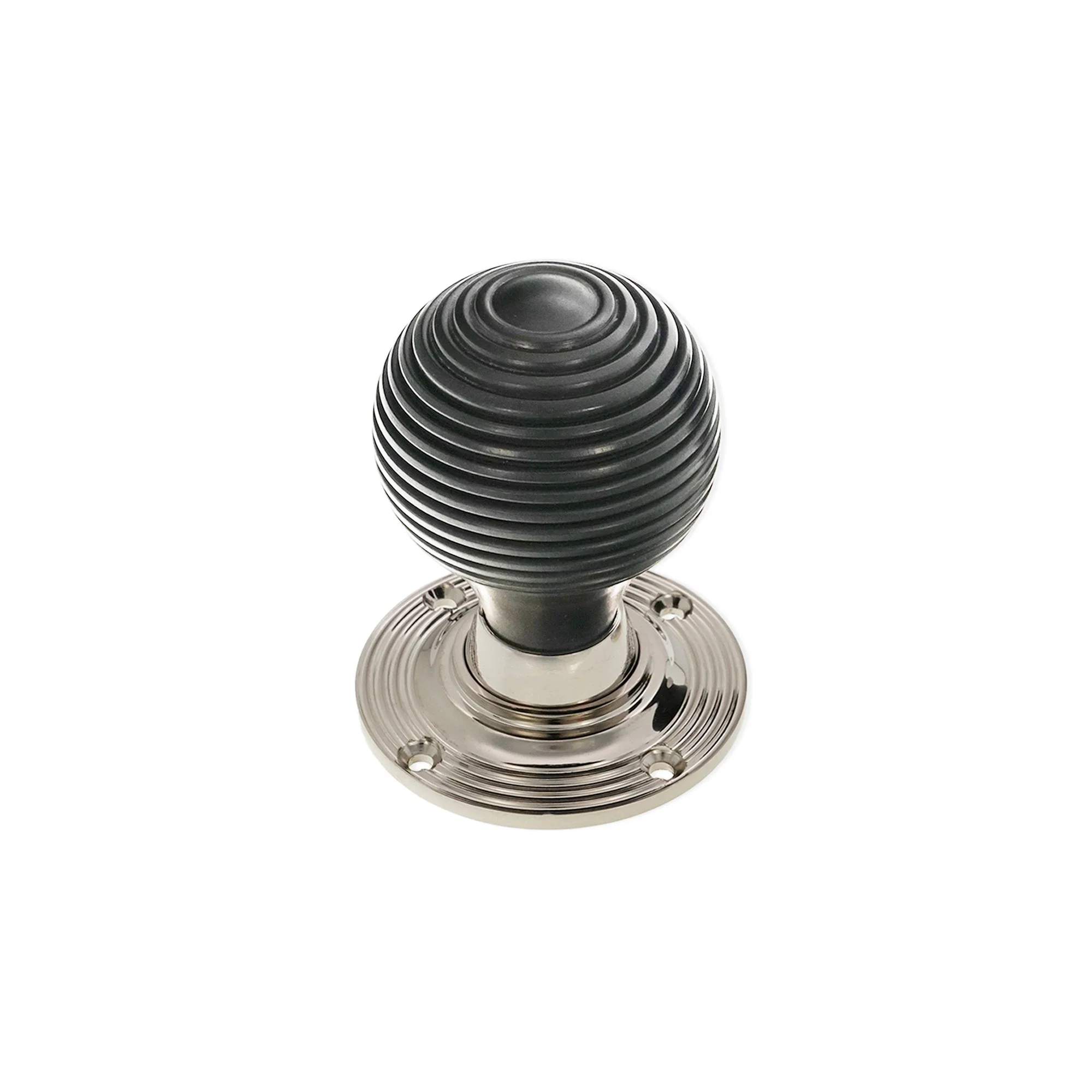 Ebony Beehive Rim/Mortice Door Knob - Image 2