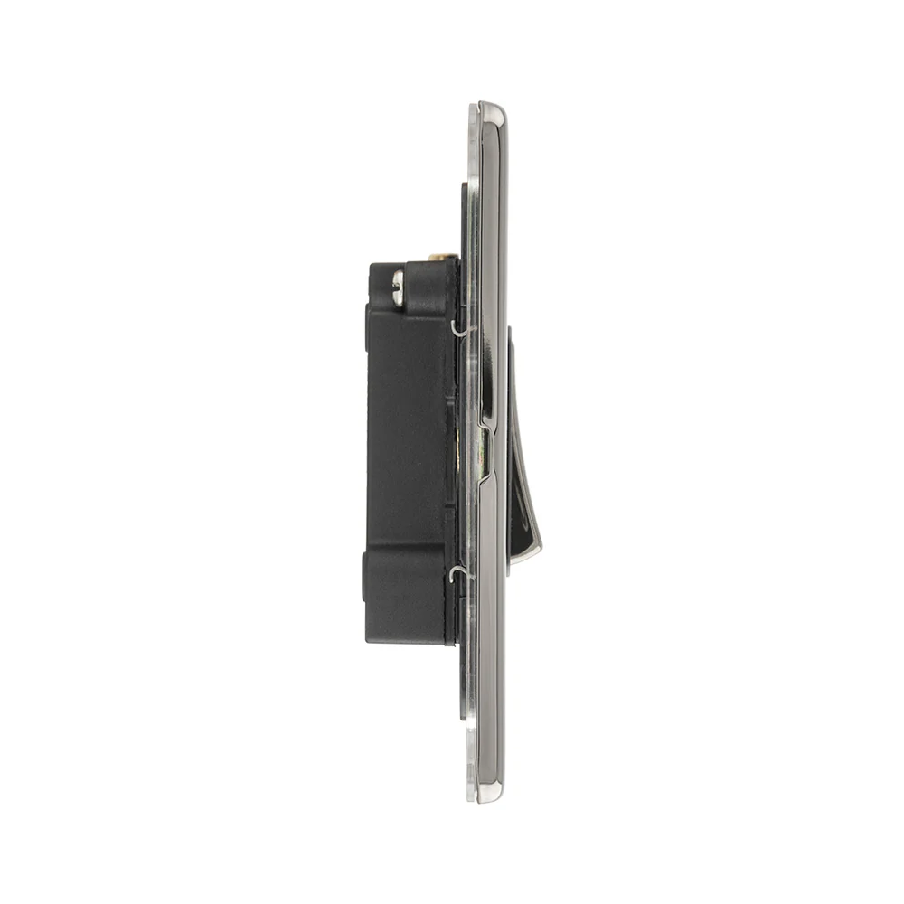 Concealed 3mm 6Amp Fan Isolator Switch - Black Nickel - Image 2