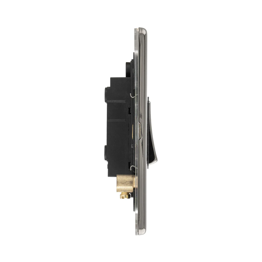 Concealed 3mm 1 Gang Intermediate Switch - Black Nickel - Image 4