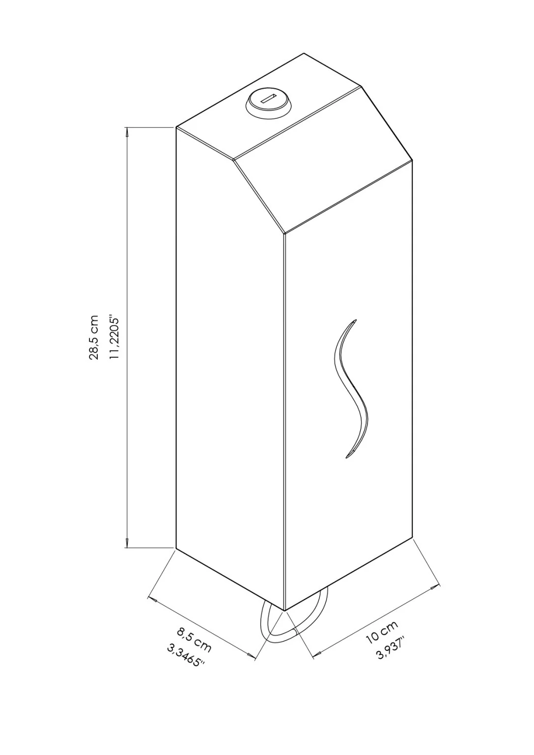 ECOLINE Brushed Stainless Automatic 1L Foam Soap Dispenser - Image 2