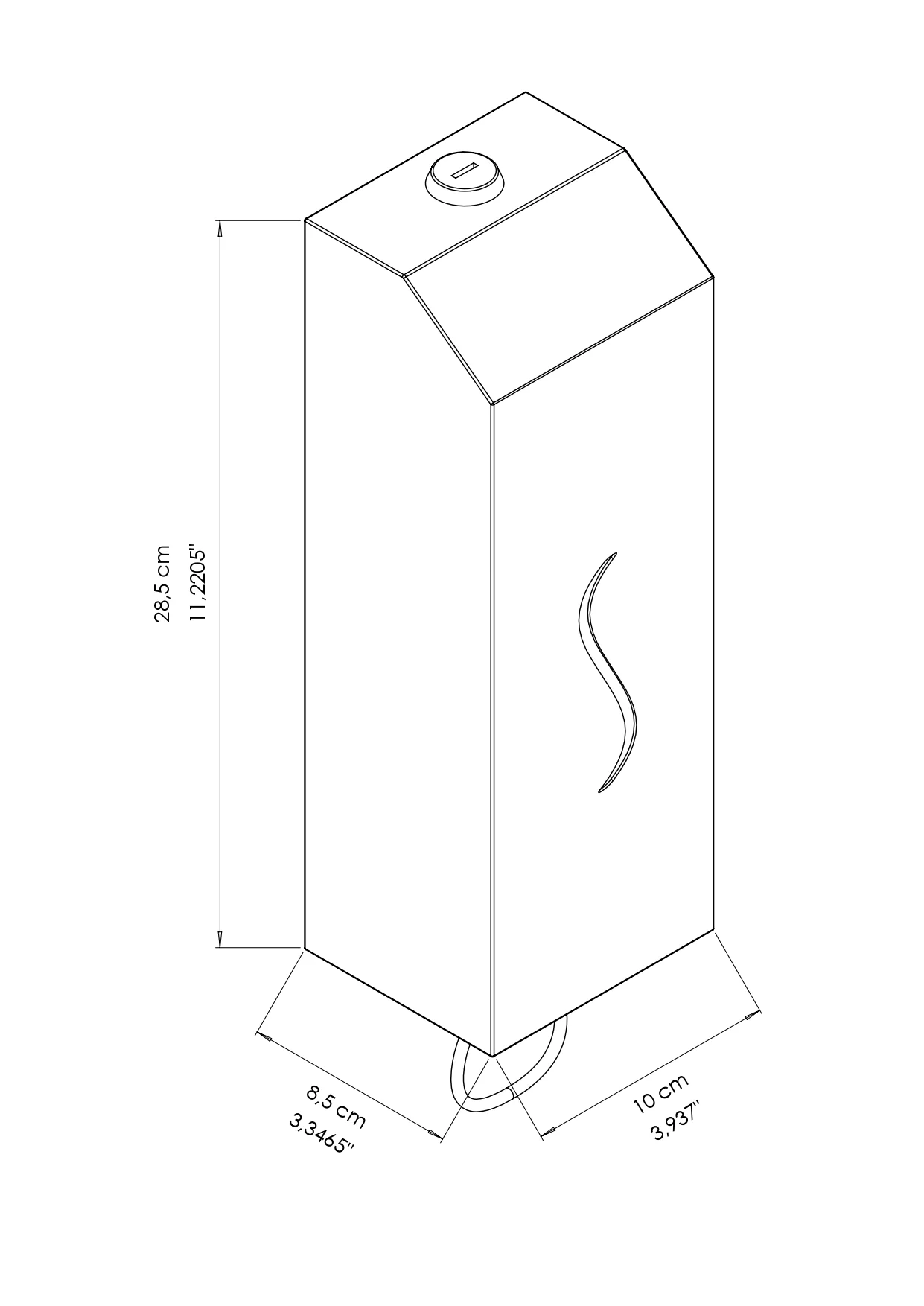 ECOLINE Brushed Stainless Automatic 1L Foam Soap Dispenser - Matte Black - Image 2