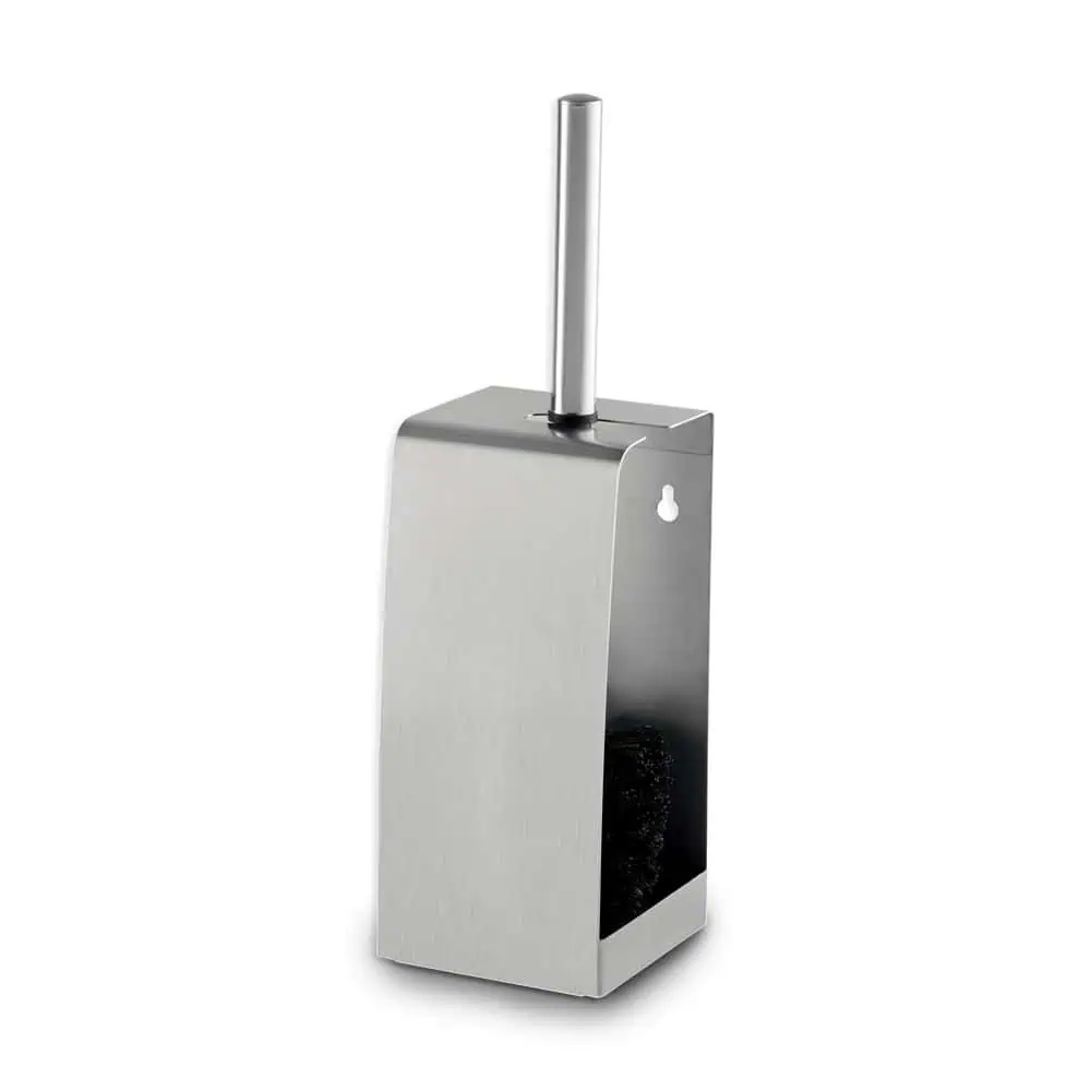 Ecoline Matte Black Toilet Brush Set Holder - Image 2