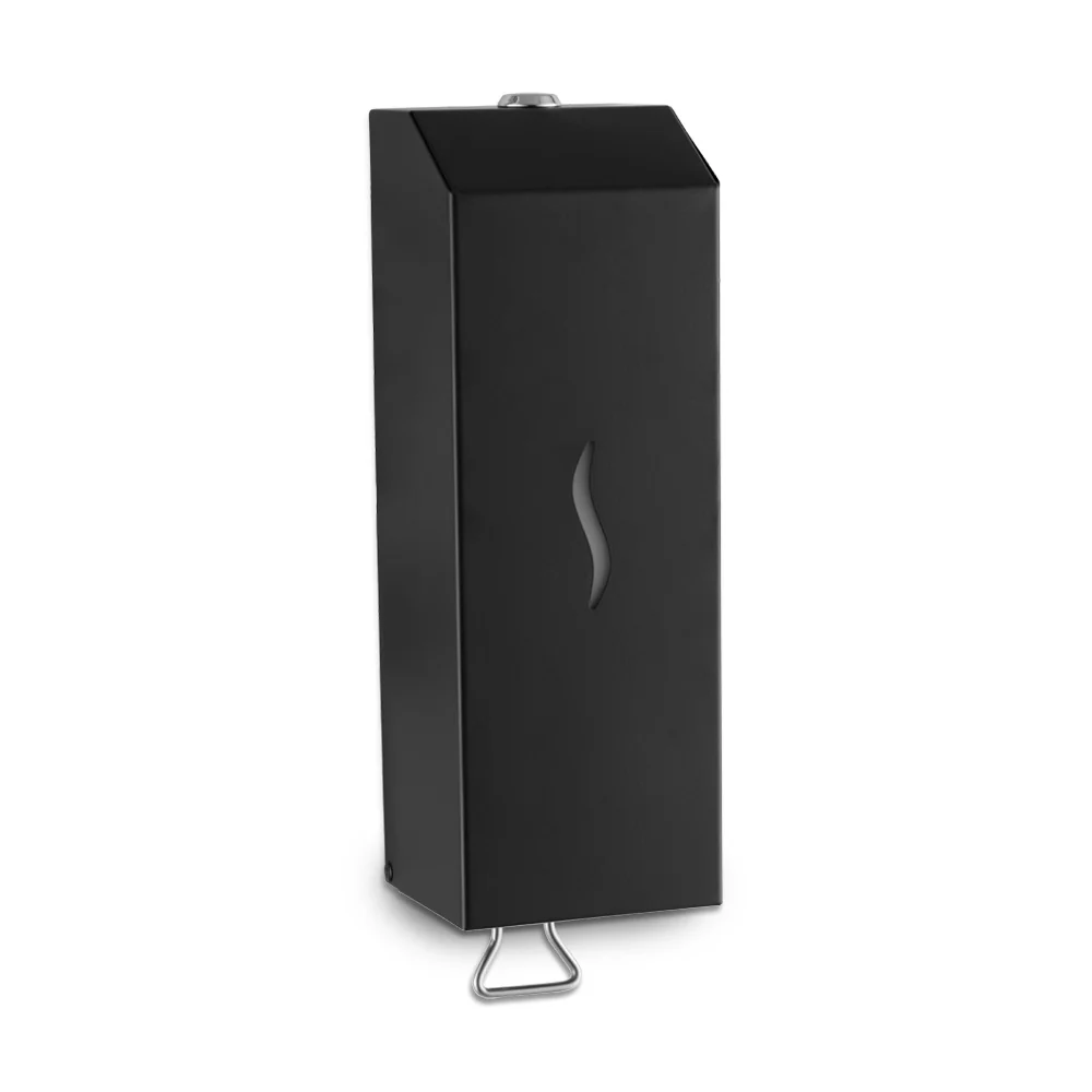 ECOLINE Stainless Steel Vertical 1L Liquid Soap Dispenser - Matte Black