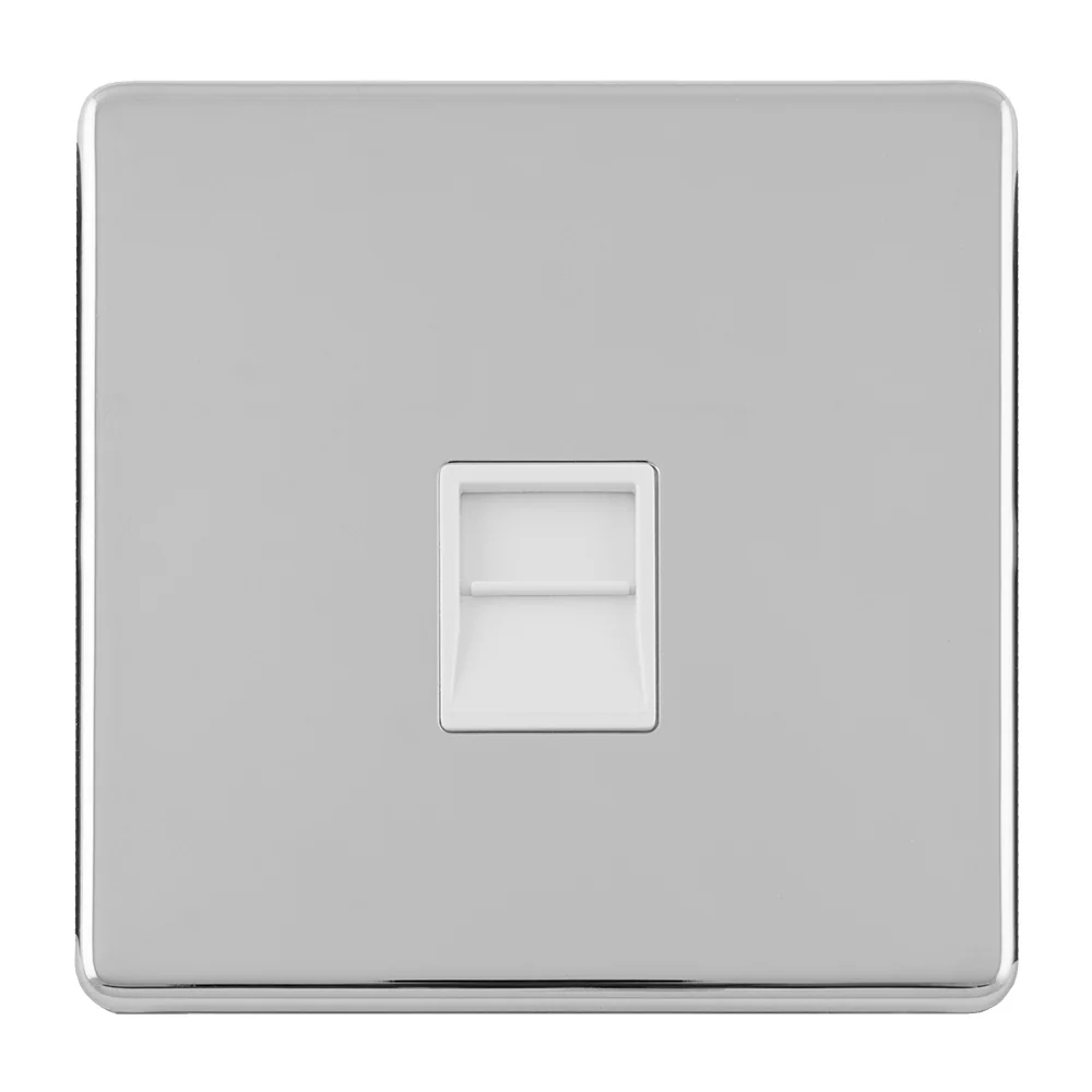 Concealed 3mm Telephone Slave - Polished Chrome - Image 2
